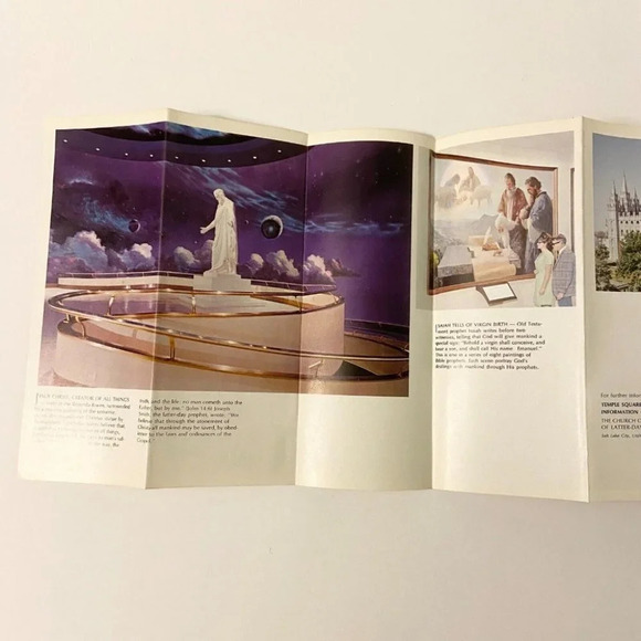 Vintage Temple Square  Salt Lake City Discover Utah Guide Brochures Pamphlets - Picture 7 of 12